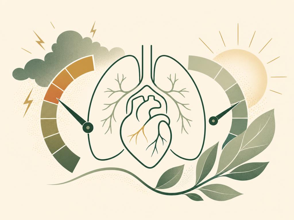 Addiction Valley illustration of a heart and lungs outline with pressure gauges, representing cardiovascular strain from cocaine