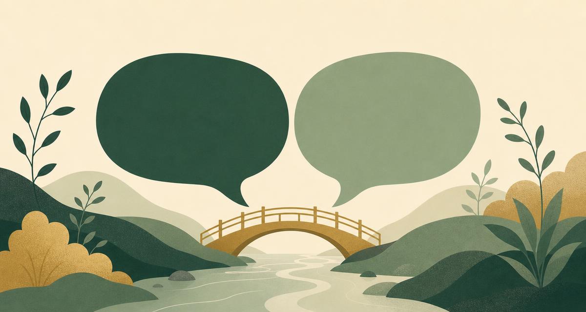 Addiction Valley illustration of two chairs facing each other beside a calm lake, representing a supportive conversation about drinking