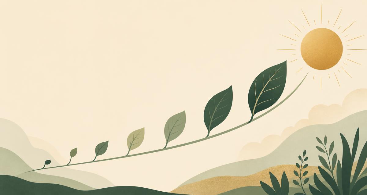 Addiction Valley illustration of a rising path with milestone markers over hills, representing benefits of quitting drinking over time