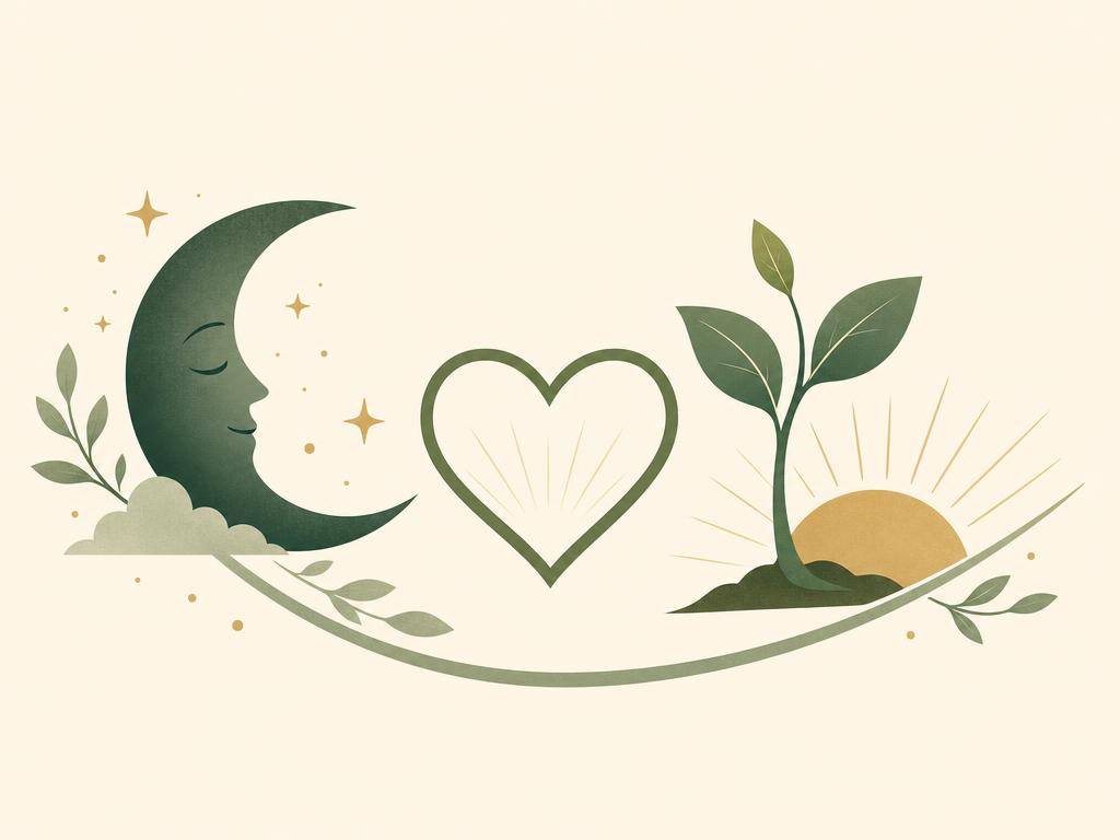 Addiction Valley illustration of a timeline with sleep, heart and liver icons improving, representing recovery after quitting alcohol