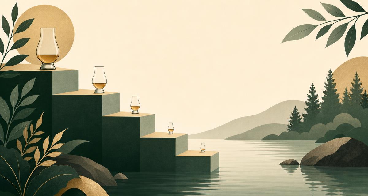 Addiction Valley illustration of descending steps beside a calm valley, representing a gradual alcohol taper