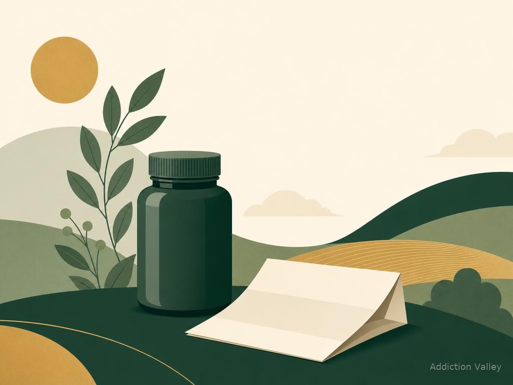 Addiction Valley branded illustration representing a safe, structured prescription medicine taper guided by a doctor